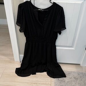 Maurices Black Short Sleeve Dress